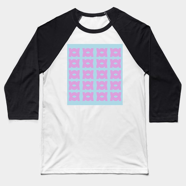 Pastel Harmony Pattern Baseball T-Shirt by JuncaArtPrints